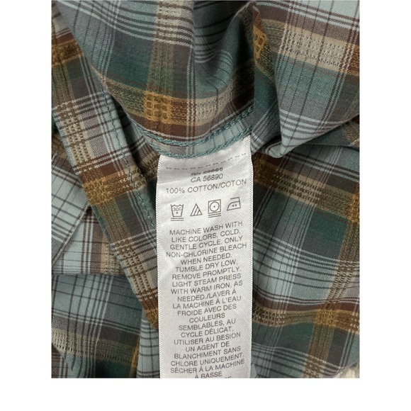 Pendleton Woolen Mills Men Gray Button‎ Up Short Sleeve Sz L - Picture 3 of 7